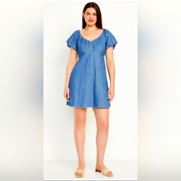 Old Navy Dresses & Skirts - Old Navy Blue Textured Top